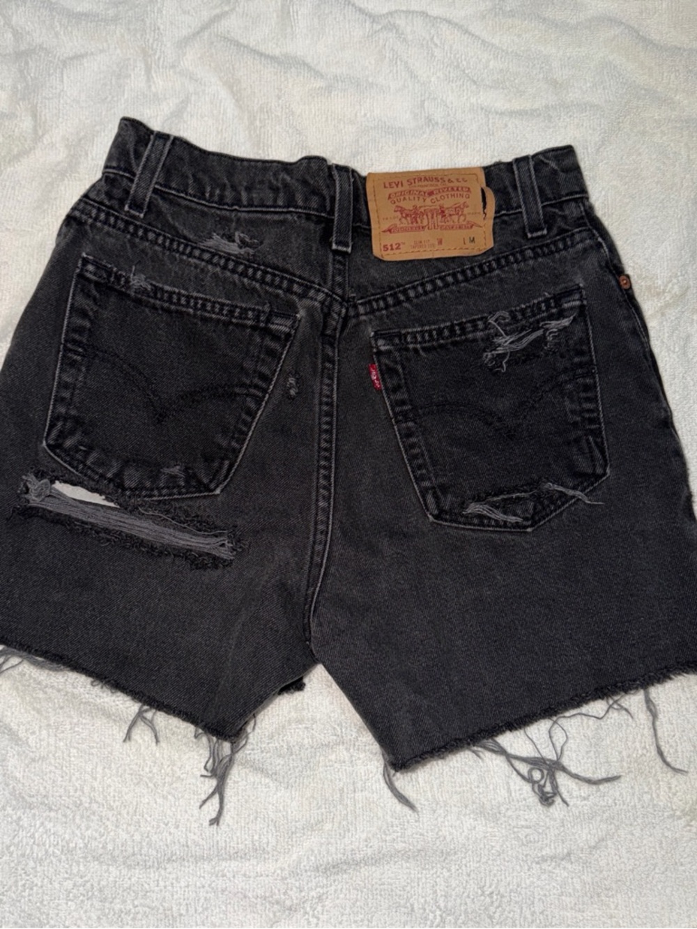 Levi’s Black Denim Shorts 512